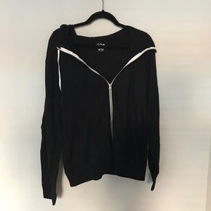 NWT Black Lightweight Zip Up Hoodie